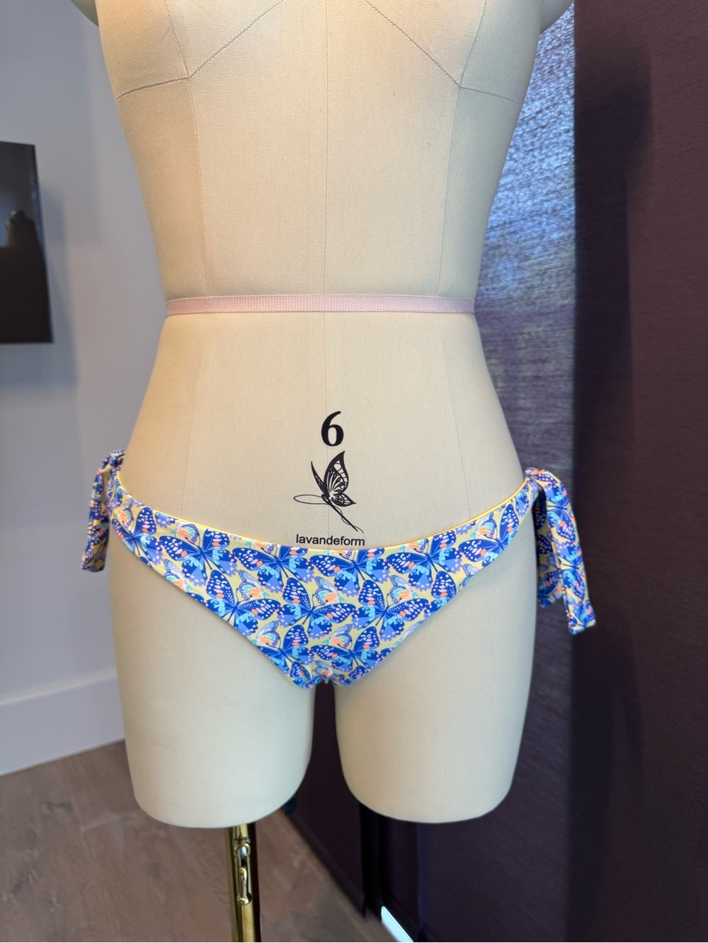 Frankie's Bikinis Blue Floral Tie-Side Bikini Bottoms